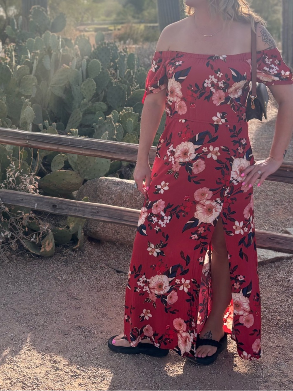 Band of Gypsies Red Sundress Sleeveless Scoop Neck
